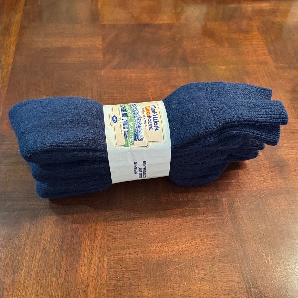 Below Zero Wool Socks Marks Work Wearhouse 3 Pairs Shoe Size 13-15